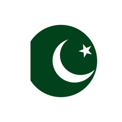 Pakistan flag, official colors and proportion correctly.