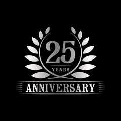Obraz premium 25 years anniversary logo template. 