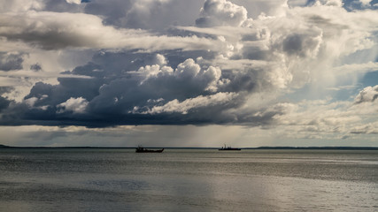 Stormy clouds over the bay