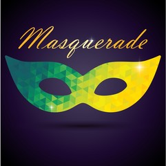 Masquerade mask vector