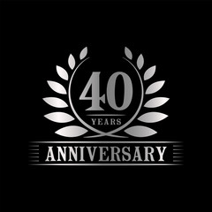 40 years anniversary logo template. 