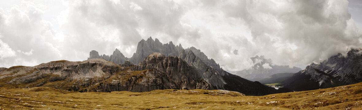 Bergpanorama Dolomiten 
