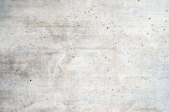 Texture of old white concrete wall for background