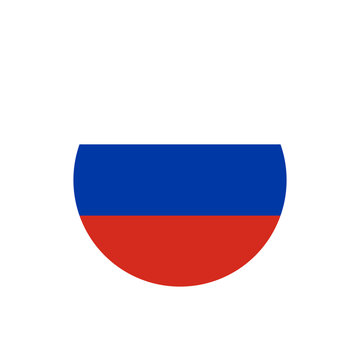 Flag Russian With Civil Proportions Vector Russian Flag Flat