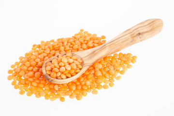 Raw red lentil - Lens culinaris