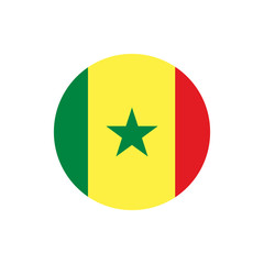 Senegal flag, official colors and proportion correctly. National Senegalese flag. Vector illustration