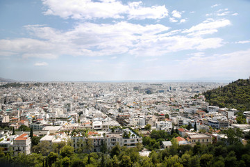 Fototapeta na wymiar Athens,Acropolis,Greece,Europe - 18/07/2017 : Acropolis in Athens on a very hot summer day.