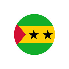 Sao Tome and Principe flag, official colors and proportion correctly.