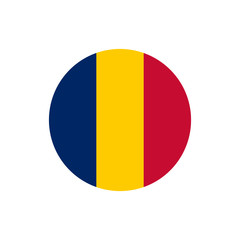 Chad flag, official colors and proportion correctly. National Chad flag. Vector illustration