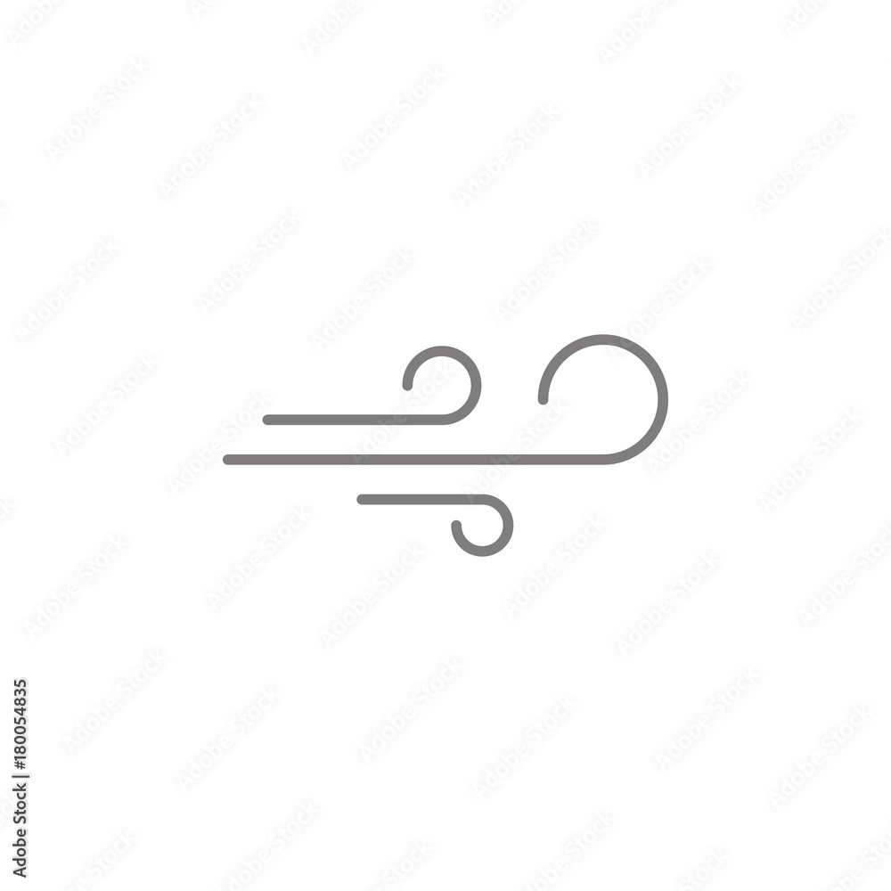 Aufkleber wind icon. simple web black icon, can be used as web element icon