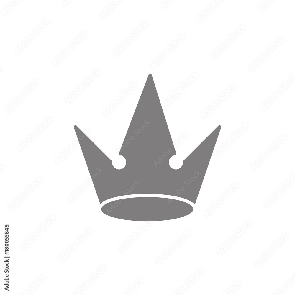 Poster crown icon. simple web black icon, can be used as web element icon