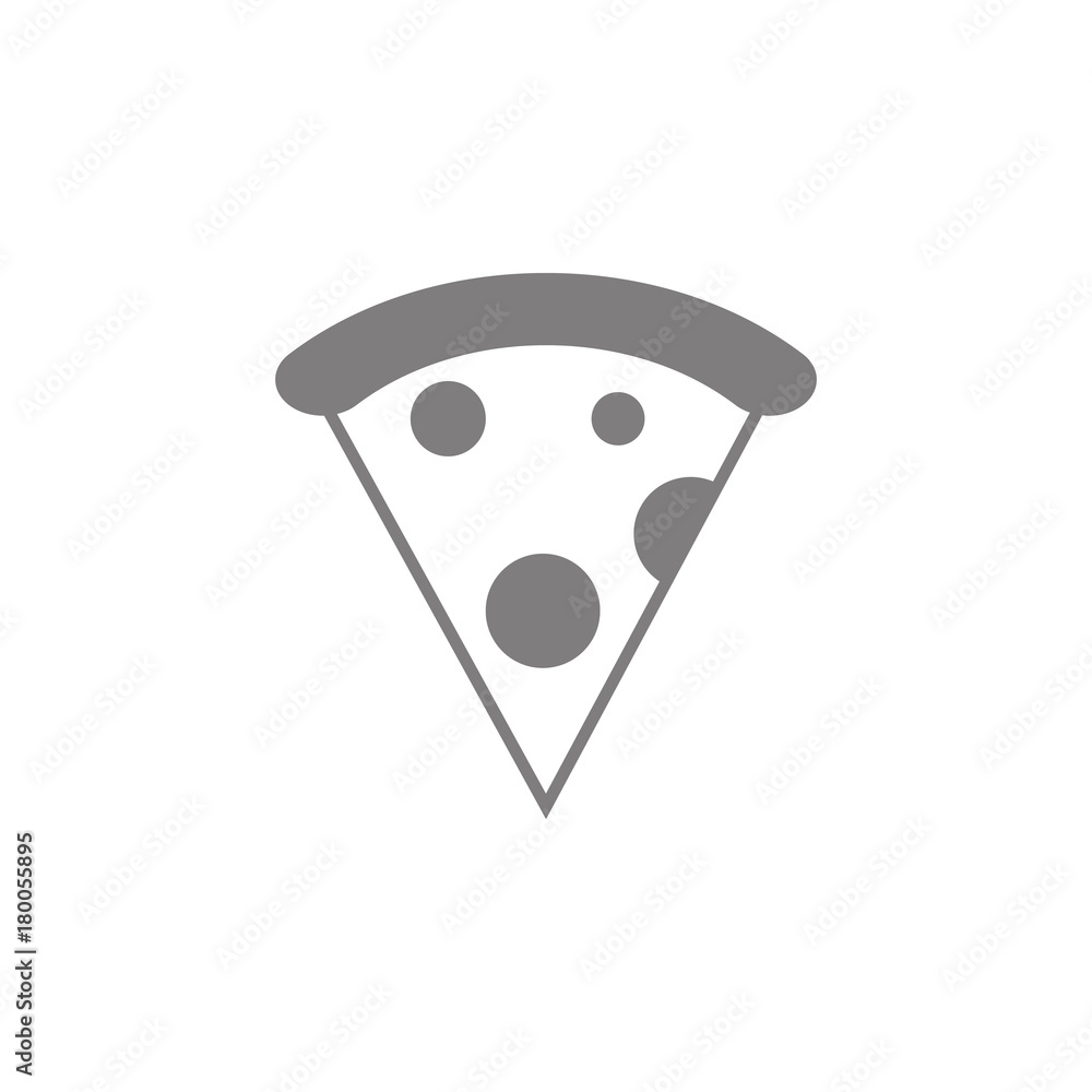 Poster pizza icon. simple web black icon, can be used as web element icon