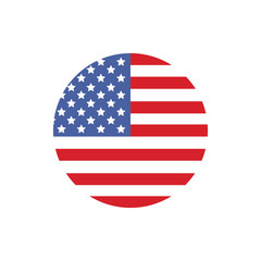 Fototapeta premium USA flag vector illustration