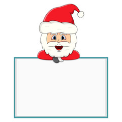 Santa Claus with white blank for your massage - full color