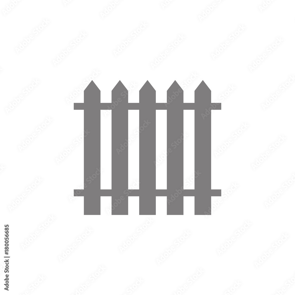 Poster fence icon. simple web black icon, can be used as web element icon