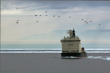 ice breaker is to meet the convoy