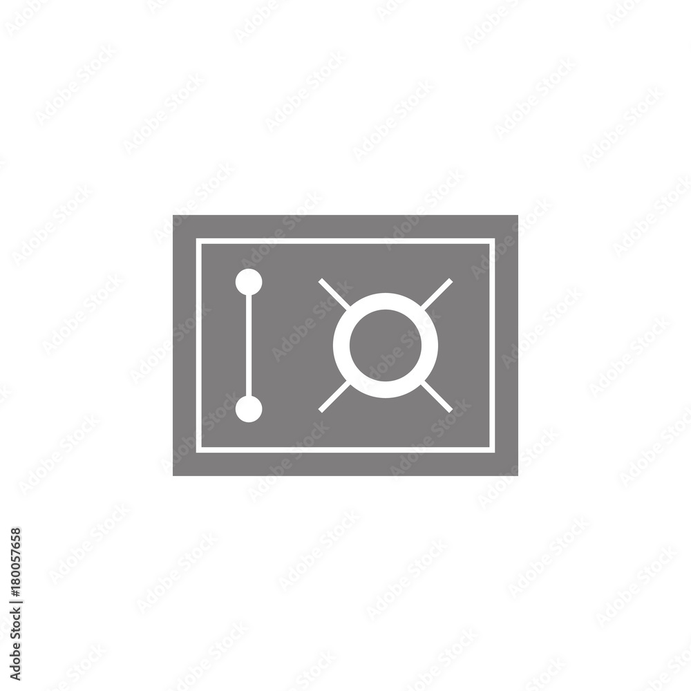 Poster safe icon. simple web black icon, can be used as web element icon