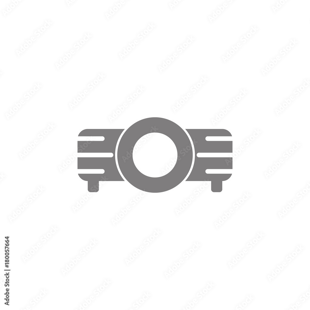 Poster projector icon. simple web black icon, can be used as web element icon