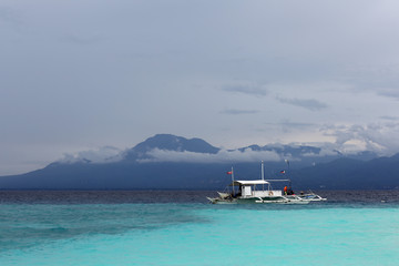 White boat in Boracay