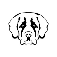 St. Bernard dog icon.Dog collection