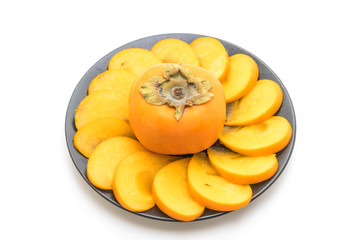 sliced fresh persimmon