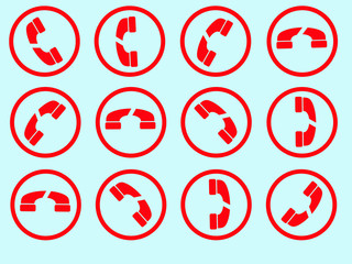 Telephone logo design background