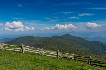 Fototapeta na wymiar The Southern Appalachian Mountains from Hemphill Bald