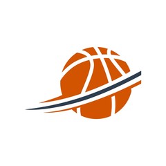 Fototapeta premium unique basketball logo. editable. vector