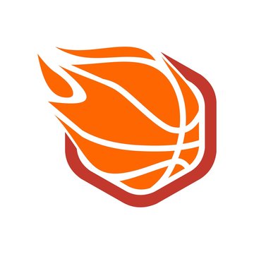 unique basketball logo. editable. vector