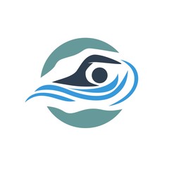 water sports. swimming logo. editable. vector