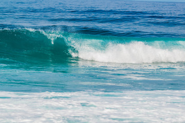 Big waves in the ocean near the village of La Santa. Lanzarote. Canary Islands. Spain