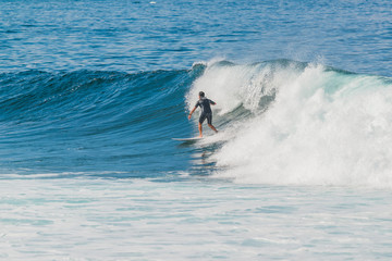 La Santa is a good place for bodyboarding and surfing. Lanzarote. Canary Islands. Spain