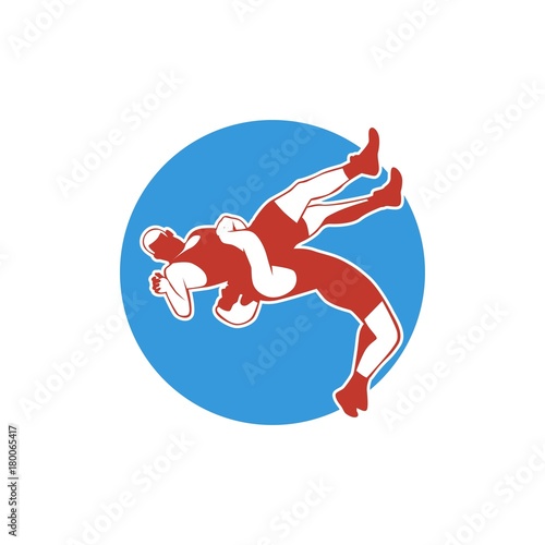 "unique wrestling logo. vector. editable" Stockfotos und lizenzfreie Vektoren auf Fotolia.com
