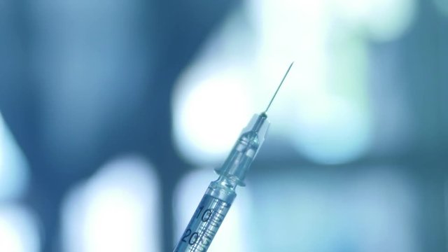 Adrenaline injection shot syringe macro