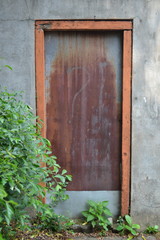 Old rear door zinc plated