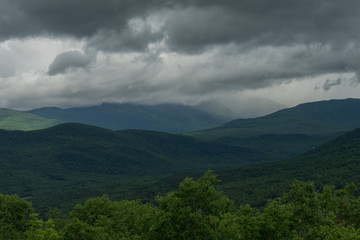 Obraz na płótnie Canvas Stormy Day in the Mountains of New Hampshire