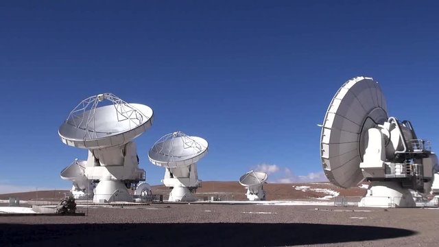 Chajnantor, San Pedro de Atacama, Chile - May 30, 2014 - ALMA Observatory installations, operating center.