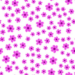 abstract seamless pattern of flowers on a white background. For prints, cards, invitations, birthday, holidays, party, celebration, wedding, Valentine's day.