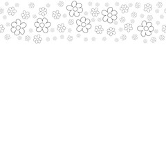 floral frame on a white background prints, greeting cards, invitations for holiday, birthday, wedding, Valentine's day, party