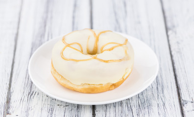 White chocolate Donuts (selective focus)