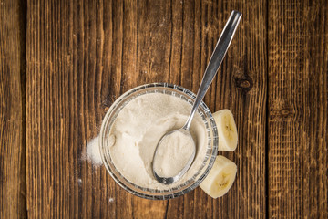 Portion of Banana Powder
