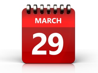 3d 29 march calendar