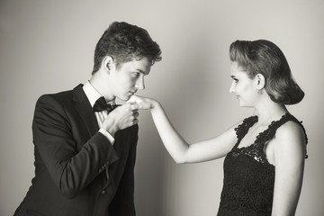 Good manners - to kiss the girl's hand?