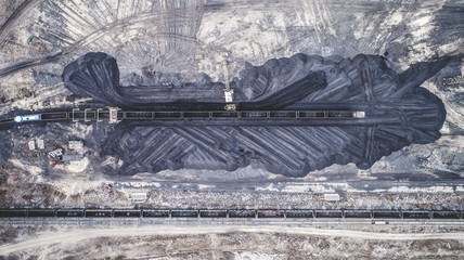 Fototapeta premium coal supplies power plant
