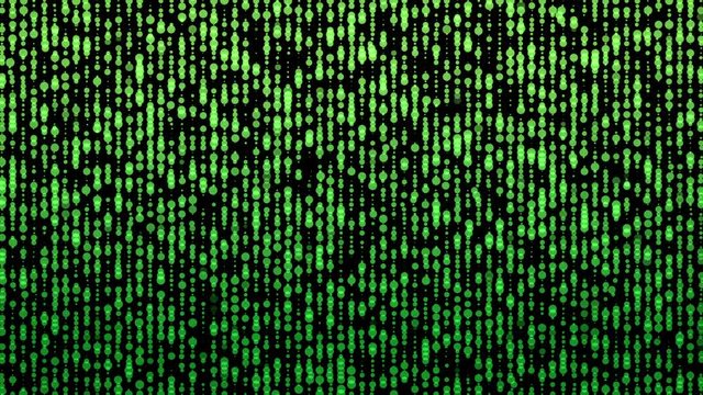 abstract bright lights motion background loop green