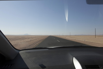 Landstraße in Namibia
