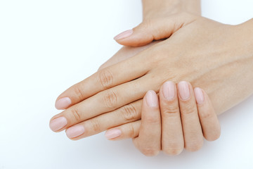 Natural nails, gel polish. Perfect clean manicure