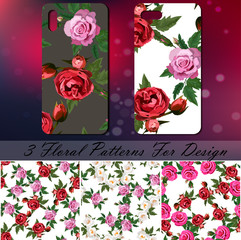 Phone cover with roses
