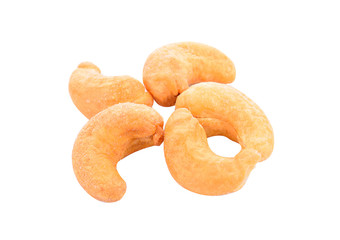 cashew nuts isolated on white background