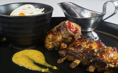 Fried pork ribs